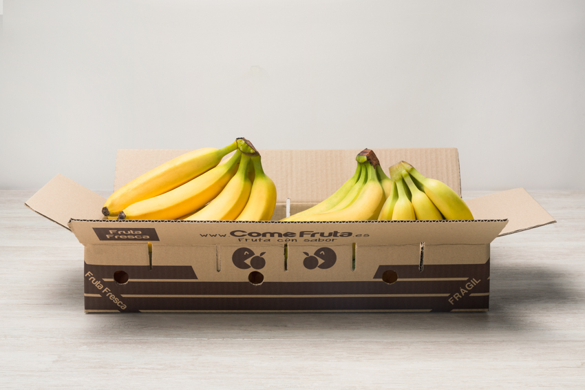Caja de plátano de Canarias